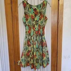 BB Dakota party dress with pleated skirt and pocke